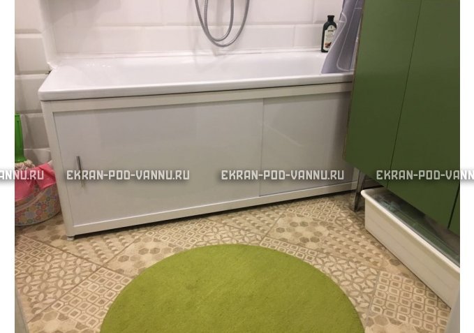 Раздвижной экран EUROPLEX Комфорт белый – купить по цене 6400 руб. в интернет-магазине в городе Нижний Новгород картинка 1