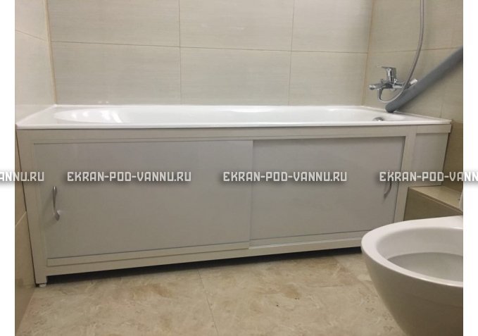 Экран  EUROPLEX Роликс белый с вставкой – купить по цене 10400 руб. в интернет-магазине в городе Нижний Новгород картинка 4