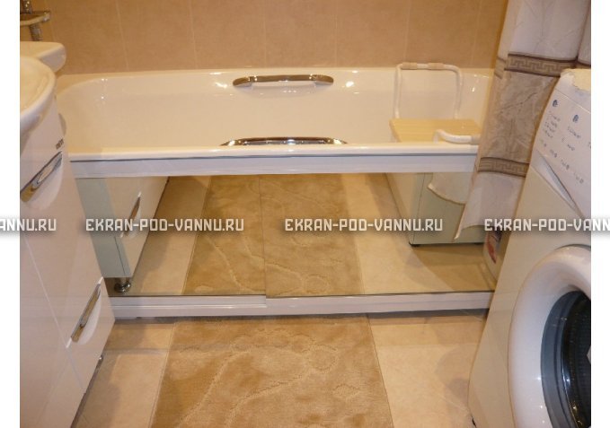 Раздвижной экран EUROPLEX Роликс Зеркальный – купить по цене 9700 руб. в интернет-магазине в городе Нижний Новгород картинка 3