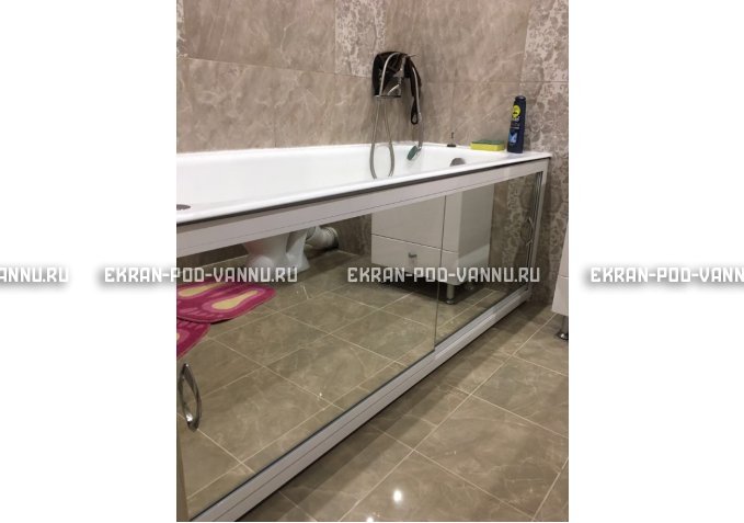 Раздвижной экран EUROPLEX Роликс Зеркальный – купить по цене 9700 руб. в интернет-магазине в городе Нижний Новгород картинка 9