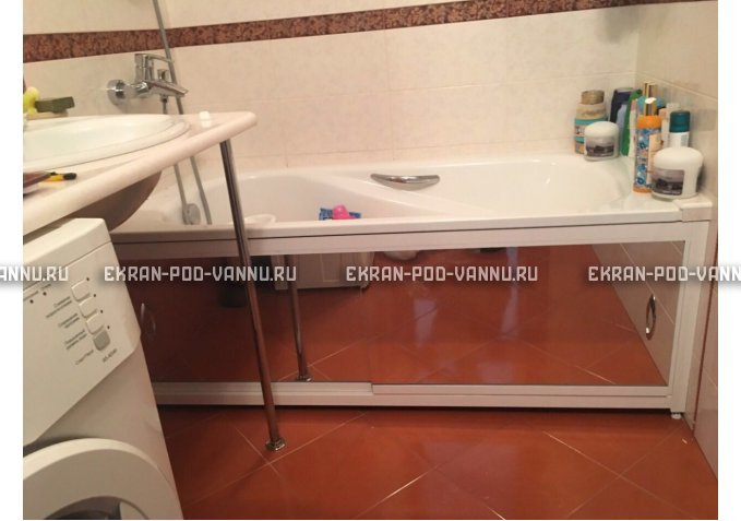 Раздвижной экран EUROPLEX Роликс Зеркальный – купить по цене 9700 руб. в интернет-магазине в городе Нижний Новгород картинка 10