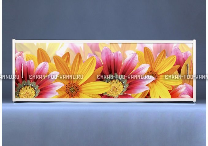 Раздвижной ФОТО экран - Flowers – купить по цене 8500 руб. в интернет-магазине в городе Нижний Новгород картинка 1
