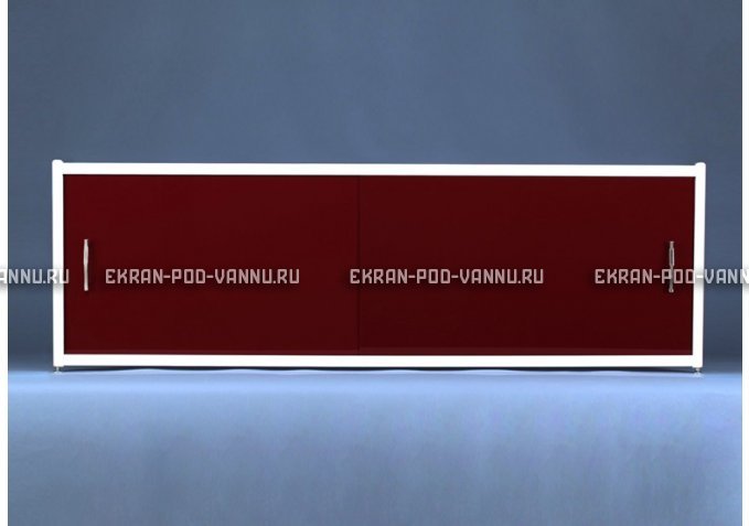 Торцевой экран EUROPLEX Комфорт бордовый – купить по цене 8760 руб. в интернет-магазине в городе Нижний Новгород картинка 2