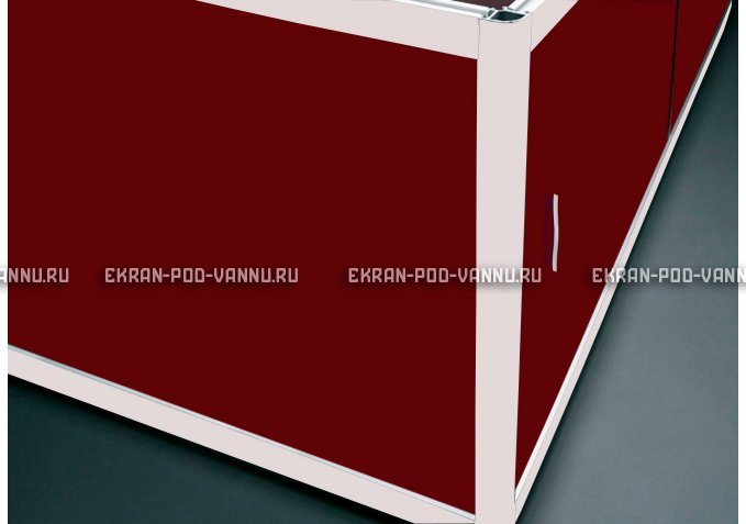 Торцевой экран EUROPLEX Комфорт бордовый – купить по цене 8760 руб. в интернет-магазине в городе Нижний Новгород картинка 1