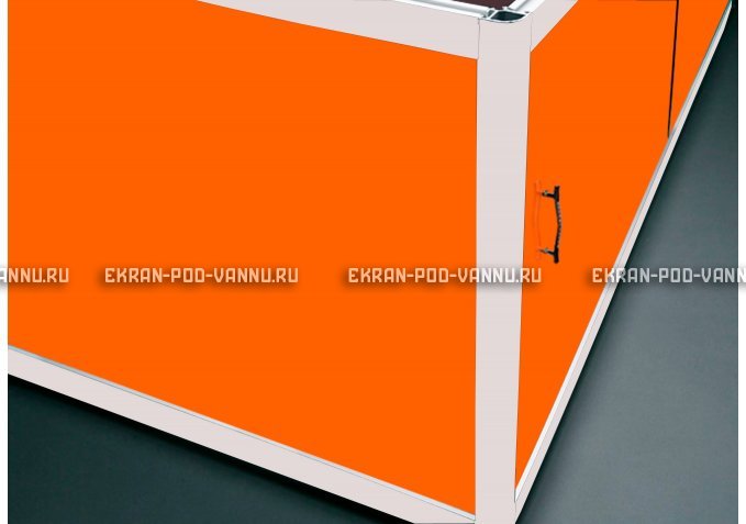 Угловой экран EUROPLEX Комфорт оранжевый – купить по цене 8180 руб. в интернет-магазине в городе Нижний Новгород картинка 1