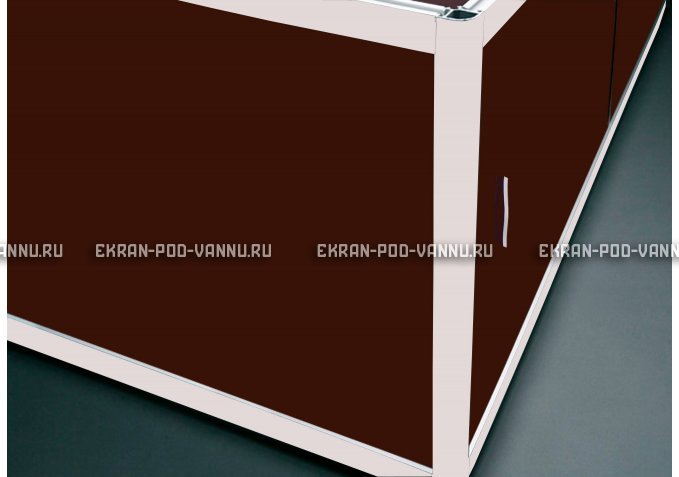 Угловой экран EUROPLEX Комфорт шоколад – купить по цене 8180 руб. в интернет-магазине в городе Нижний Новгород картинка 1