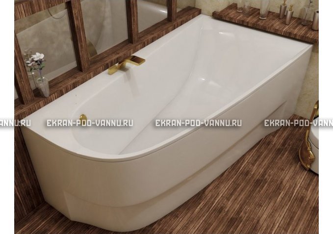 Акриловая ванна Vayer Boomerang 160x90 – купить по цене 52780 руб. в интернет-магазине в городе Нижний Новгород картинка 1