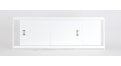 Экран из МДФ EMMY Монро 150 белый в алюминиевой раме – купить по цене 6750 руб. в интернет-магазине в городе Нижний Новгород картинка 55